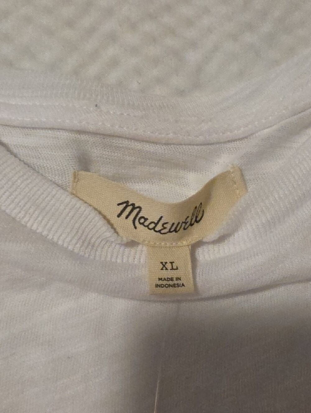 NWT Madewell White Short-Sleeve Crew Tee - Picture 6 of 6